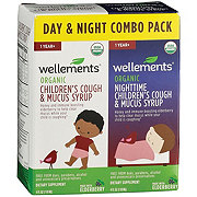 Wellements Organic Children's Cough & Mucus Syrup Day & Night Combo Pack