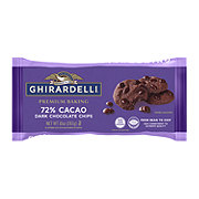 Ghirardelli 72% Cacao Dark Chocolate Premium Baking Chips, Chocolate Chips for Baking