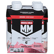 MUSCLE MILK Non-Dairy Protein Shakes, 25g - Strawberries 'N Creme, 11 oz