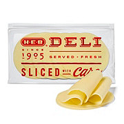 H-E-B Deli Provolone Cheese, Sandwich Sliced