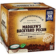 Independence Coffee Madalyn's Backyard Pecan Single Serve Coffee Cups