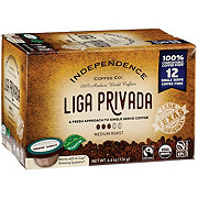 Independence Coffee Liga Privada Medium Roast Single Serve Coffee Cups