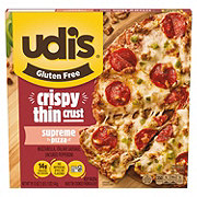 Udi's Gluten-Free Crispy Thin Crust Frozen Pizza - Supreme