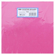 H-E-B Dual Sided Poster Board - Pink Matte