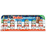 Kinder Milk Chocolate with Creamy Milk Filling Christmas Snowmen