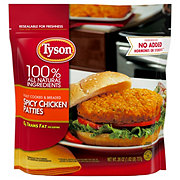 Tyson Fully Cooked Frozen Breaded Spicy Chicken Patties