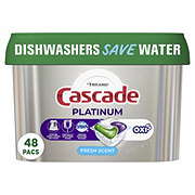 Cascade Platinum Fresh Scent Dishwasher Detergent ActionPacs + Oxi