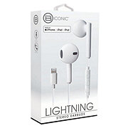 Biconic Lightning Stereo Earbuds - White