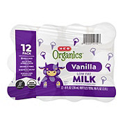 H-E-B Organics 1% Low Fat Vanilla Milk 8 oz Bottles
