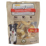 Ruffin It Chomp'ems Premium Beefhide Donuts Wrapped in Chicken Breast Dog Treats