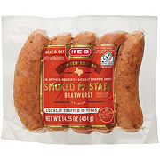 H-E-B Hardwood-Smoked Mustard Bratwurst Sausages