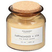 Foundry Candle Co. Sandalwood & Sea Scented Soy Candle