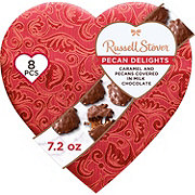 Russell Stover Pecan Delights Valentine's Satin Heart Gift Box, 8 pc