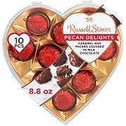 Russell Stover Pecan Delights Valentine's Clear Heart Gift Box, 10 pc