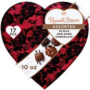 Russell Stover Assorted Chocolates Valentine's Lace Heart Gift Box, 17 pc