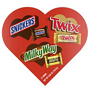 Snickers, Twix & Milky Way Assorted Minis Chocolates Valentine's Heart Gift Box, 21 pc