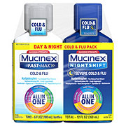 Mucinex Fast-Max + Nightshift Cold & Flu Liquid - Combo Pack