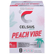 Celsius Sparkling Drink - Peach Vibe, 12 oz