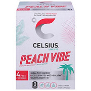 Celsius Zero Sugar Sparkling Energy Drinks - Peach Mango Green Tea