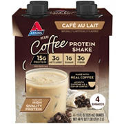 Atkins Iced Coffee Protein Shake - Café a Lait, 4 pk