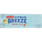 H-E-B Citrus Breeze Zero Calorie Grapefruit Soda 12 pk Cans