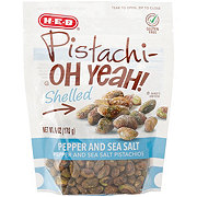 H-E-B Pistachi-OH YEAH! Shelled Pistachios - Pepper & Sea Salt