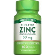 Nature's Truth Chelated Zinc 50 mg Tablets