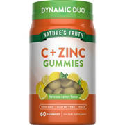 Nature's Truth Vitamin C + Zinc Gummies - Lemon Flavor