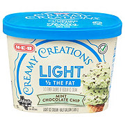 H-E-B Creamy Creations Mint Chocolate Chip Light Ice Cream