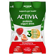 Dannon Activia Strawberry Low-Fat Yogurt Drink 7 oz Bottles