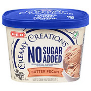 H-E-B Creamy Creations No Sugar Added Butter Pecan Light Ice Cream
