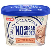 H-E-B Creamy Creations No Sugar Added Light Ice Cream - Butter Pecan