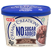 H-E-B Creamy Creations No Sugar Added Intense Chocolate Light Ice Cream