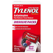 Tylenol Extra Strength Dissolve Packs - Berry