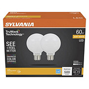Sylvania TruWave G25 60-Watt Frosted LED Light Bulbs - Soft White