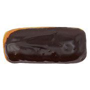 H-E-B Bakery Chocolate-Iced Bavarian Crème Long John Yeast Donut