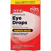 H-E-B Maximum Redness Relief Eye Drops - Texas-Size Pack