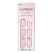 KISS imPRESS Color Press-On Manicure Point Pink