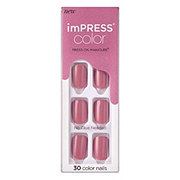 KISS imPRESS Color Press-On Manicure - Red Velvet