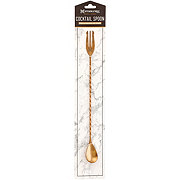 Kitchen & Table by H-E-B Cocktail Spoon with Fork - Antique Gold
