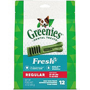 GREENIES Regular Natural Dog Dental Care Chews Dog Treats - Fresh Flavor