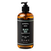 Barrel and Oak Black Oak Hair Face & Body Wash - Bergamot & Black Pepper