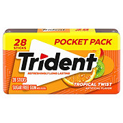 Trident Tropical Twist Flavor Pocket Pack Gum