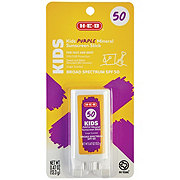 H-E-B Kids Purple Mineral Broad Spectrum Sunscreen Stick – SPF 50