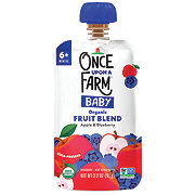 Once Upon a Farm Organic Baby Food Pouch - Apple & Blueberry