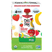 Once Upon a Farm Organic Smoothie Pouches - Strawberry Banana Swirl
