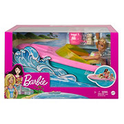 Barbie Fashion Doll & Boat with Puppy