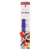 Lil Pals Microfiber Collar 5/16x6-8in Blue Bow