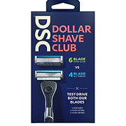 Dollar Shave Club Men's 4-Blade + 6-Blade Razor Starter Set