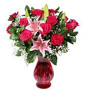 BLOOMS by H-E-B Color Roses & Lilies Flower Arrangement